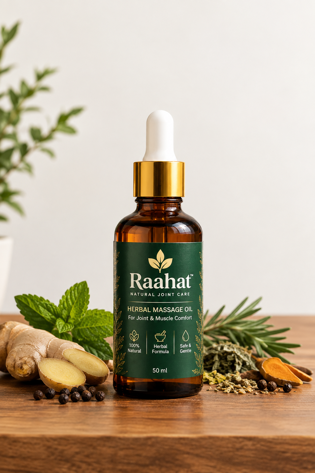 Raahat 50ml Herbal Massage Oil